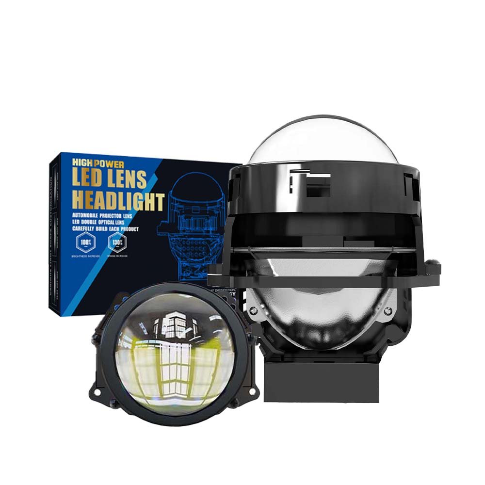 Custom K03 80W 80000LM 15V Waterproof No Destructive RHD LHD Double Cup Blue Len Bi Led Projector Headlight